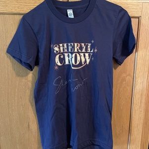 Sheryl Crow Autographed Signed T-Shirt.  Child’s Size M RARE.